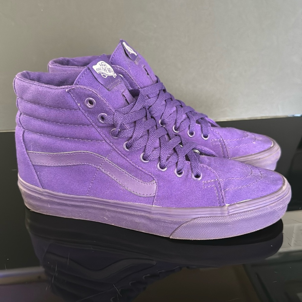 Vans Purple High Top Sneakers sz 9